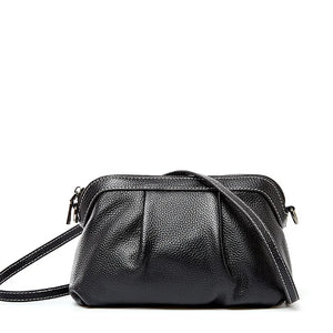 Natural CowSkin Girls Crossbody Bag Small Leather Shoulder Bags