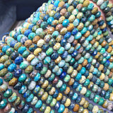 Labradorite Apatite Kyanite Morganite Roundel Beads 925 Silver Jewelry 15in