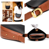 Soft Cow Leather Bucket Handbag for Women