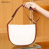 Soft Cow Leather Bucket Handbag for Women