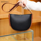 Soft Cow Leather Bucket Handbag for Women