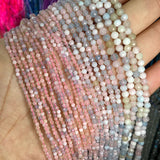 Faceted Morganite Natural Stone Beads for Jewelry Making DIY