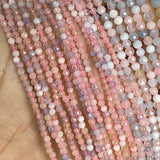 Faceted Morganite Natural Stone Beads for Jewelry Making DIY