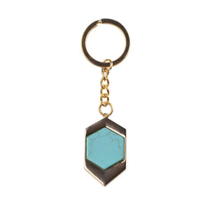 Natural Stone Keyring Key Holder Purse Bag For Car christmas Gift Keychains