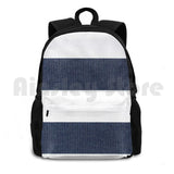 Navy & Stripes Outdoor Hiking Backpack Waterproof Camping Travel Mens