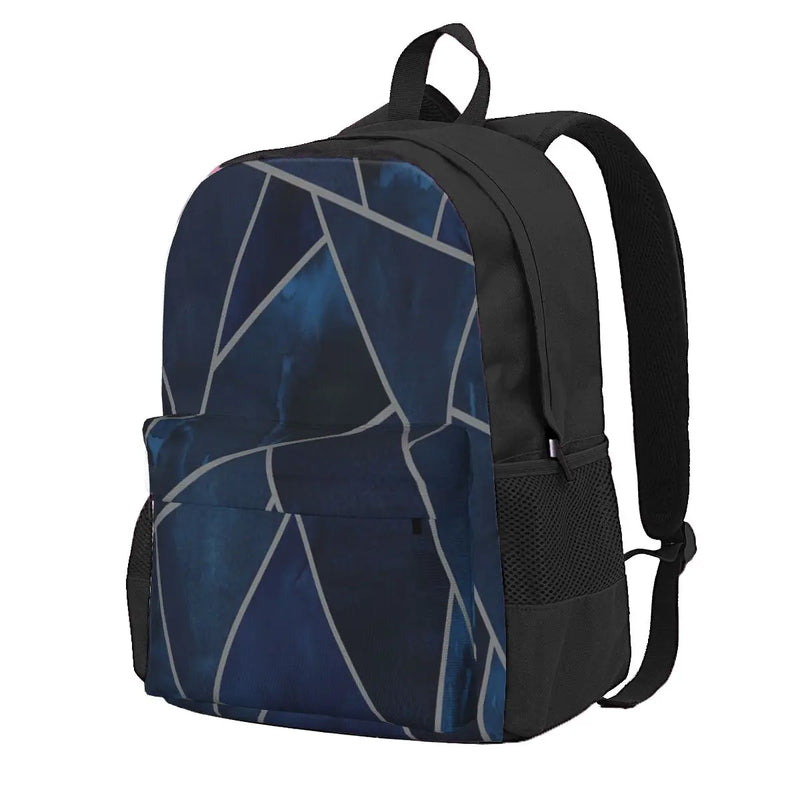 Navy & Grey Geo Backpacks Eco Friendly Backpack
