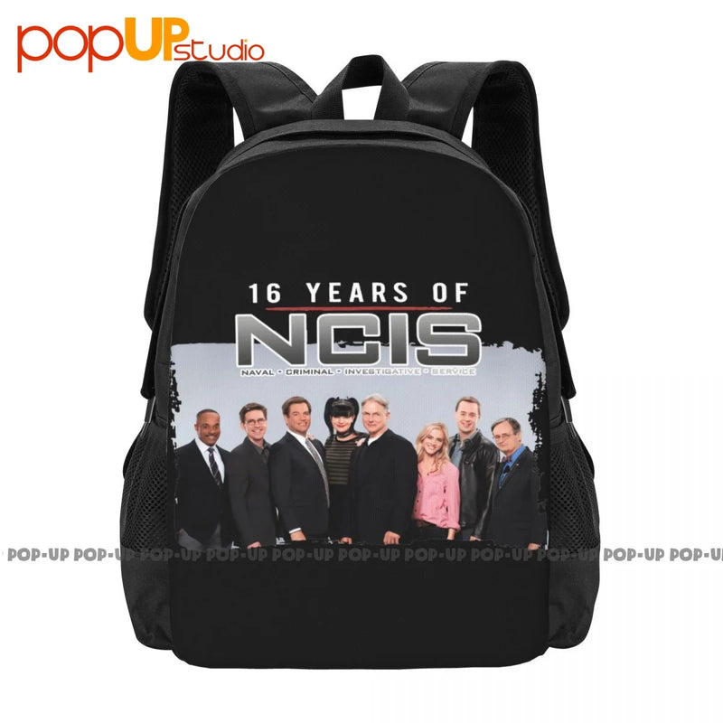 Ncis Anniversary Signature 16 Years Backpack Large Capacity Travel Art Print