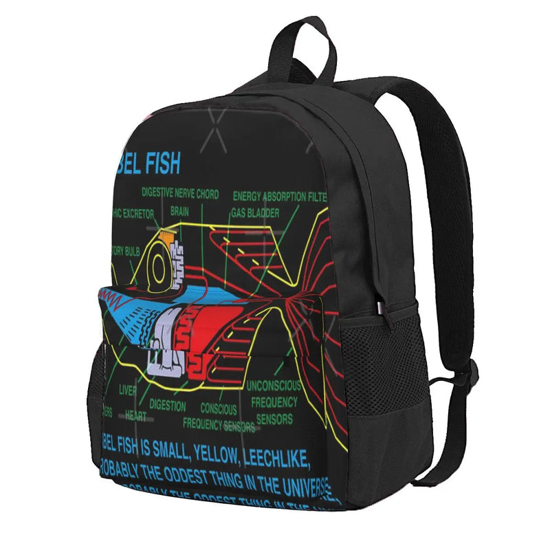 Ndvh Babel Fish H2G2 Backpacks Men's Backpacks Bags For Women