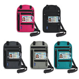 RFID Blocking Neck Pouch Passport Holder for Safe Travel