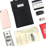 RFID Blocking Neck Wallet Travel Pouch