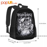 Necrophagist Mors Backpack Large Capacity Creative Gym Tote Bag