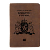Nederland Dutch Passport Case Leather Cover