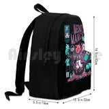 Nekomancer Outdoor Hiking Backpack Waterproof Camping Travel Cats Kitty Comics
