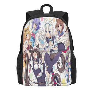 Nekopara 3 Manga Personalised Backpacks Men's and Women's Bags