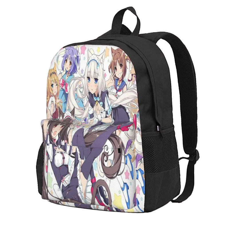 Nekopara 3 Manga Personalised Backpacks Men's and Women's Bags