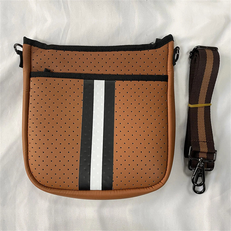 Neoprene Compact Crossbody Messenger Bag Waterproof Camo Purse