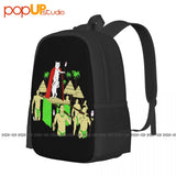 Nerm De Nunez Skateboard Backpack Large Capacity Art Print Sports Bag