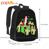 Nerm De Nunez Skateboard Backpack Large Capacity Art Print Sports Bag