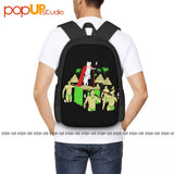 Nerm De Nunez Skateboard Backpack Large Capacity Art Print Sports Bag