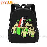 Nerm De Nunez Skateboard Backpack Large Capacity Art Print Sports Bag