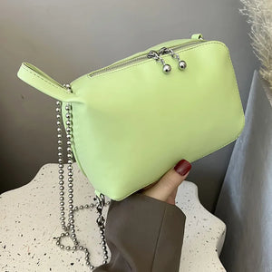 Chain Shoulder Bag Summer Bucket Handbag