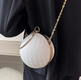 Spherical Handbag Chain Messenger Bag for Women