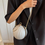 Spherical Handbag Chain Messenger Bag for Women