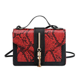 Snake Pattern Pendant Women's Shoulder Bag Hand Bag Single Shoulder Cross Bag