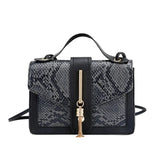 Snake Pattern Pendant Women's Shoulder Bag Hand Bag Single Shoulder Cross Bag