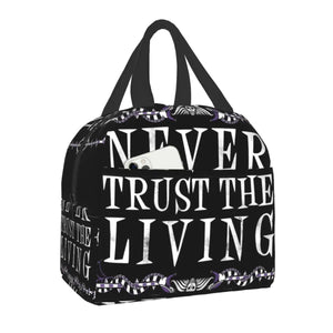 Goth Halloween Witch Quote Insulated Lunch Tote Bag