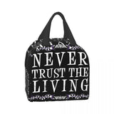 Goth Halloween Witch Quote Insulated Lunch Tote Bag