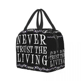 Goth Halloween Witch Quote Insulated Lunch Tote Bag