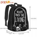 Living Tombstone Skull Coffin Backpack Large Capacity