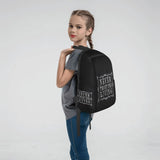 Never Trust The Living Travel Bag Lightweight Student Backpack