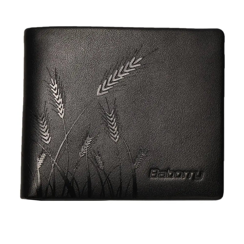 Genuine Leather Bifold Wallet Men Purses