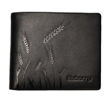 Genuine Leather Bifold Wallet Men Purses