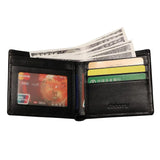 Genuine Leather Bifold Wallet Men Purses