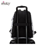 15.6 inch Travel Marble Large Backpack Women USB School Backpack