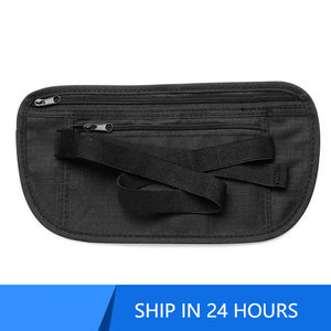 Invisible Travel Waist Packs Waist Pouch For Passport Money Belt Bag