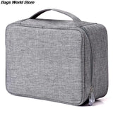 Travel Cable Organizer Case with Adjustable Divides