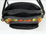 Vintage Embroidered Canvas Shoulder Bag Ethnic Design Small Purse