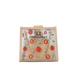 2-piece Women Fruit Handbag Transparent Beach Summer Shoulder Messenger Bags