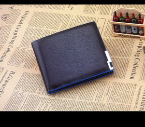Men's Vintage Short Wallet Coin Purse ID Card Case