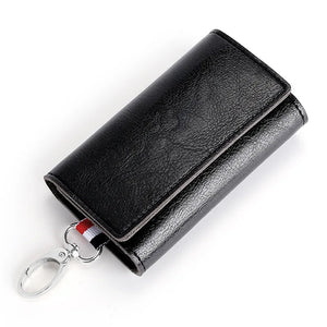 PU Leather Car Key Holders Keys Organizer Key Wallets Car Keychain 6 Colors