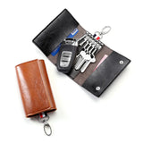 PU Leather Car Key Holders Keys Organizer Key Wallets Car Keychain 6 Colors
