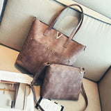 Vintage Women Hand Bag Set Top-handle Bags