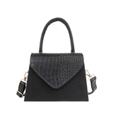 Crocodile Pattern Leather Shoulder Bag Vintage Ladies Crossbody Messenger Bag