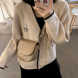 Women PU Leather Crossbody Saddle Bag Handbag Vintage Female Girls Soft Purses