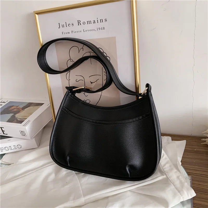 Vintage PU Leather Shoulder Cross Body Bag Soft Purses for Girls