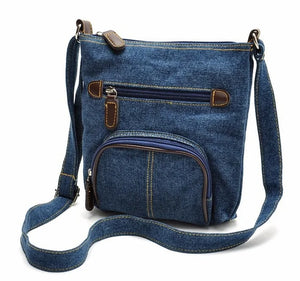 Fresh Denim Women's Canvas Handbags Messenger Crossbody Shoulder Bags
